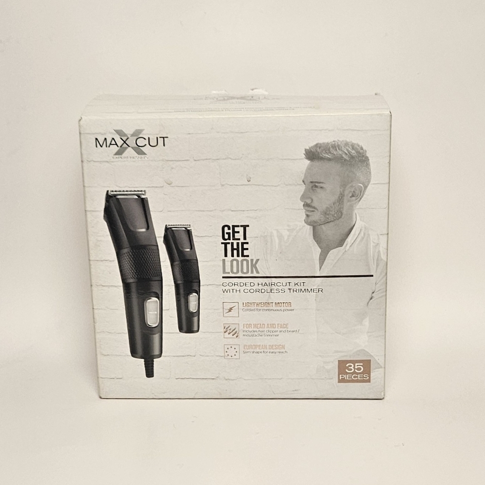 Conair Max Cut 35-Piece Men's Haircut & Grooming Kit – Corded & Cordless
